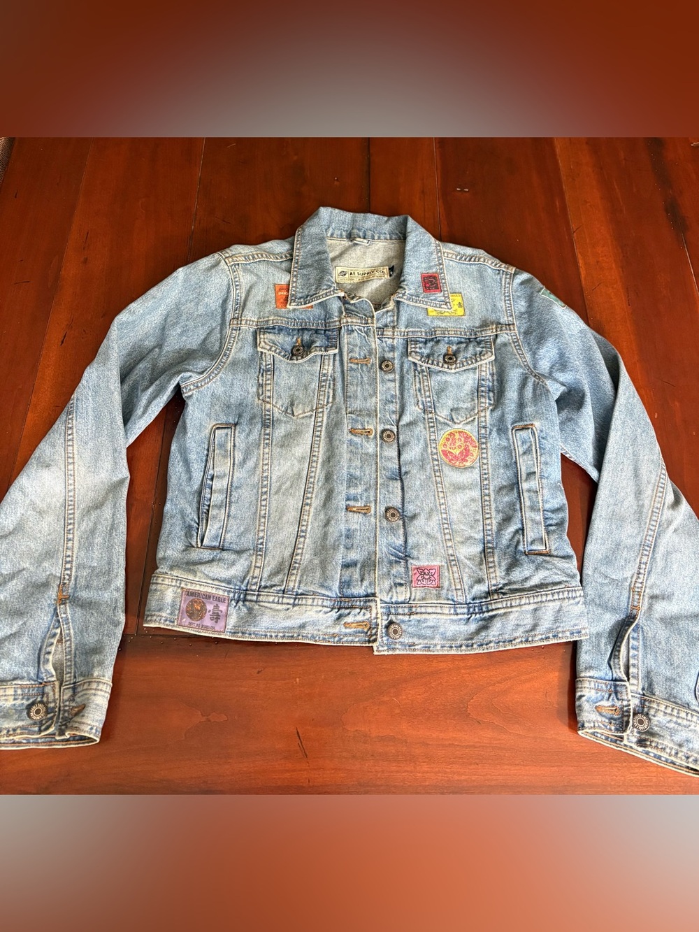 Light Wash Denim Jacket in Blue